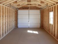 12x24 Peak Garage at Pine Creek Structures (Inside)